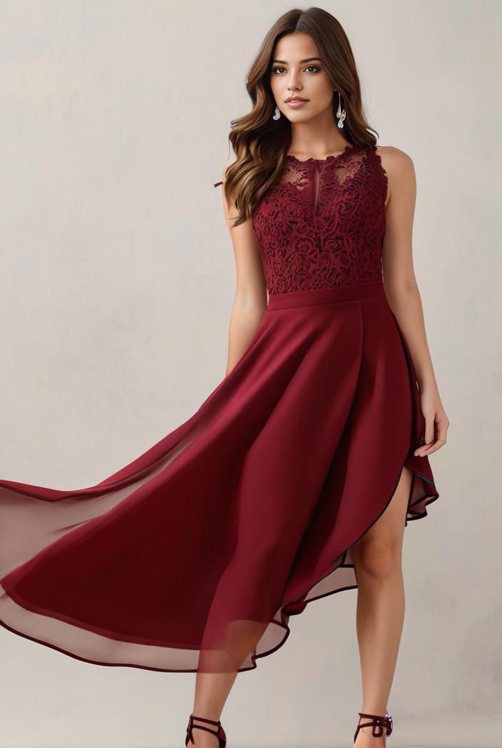 3 4 sleeve sheer sequin stripe high low hem evening dress 123705