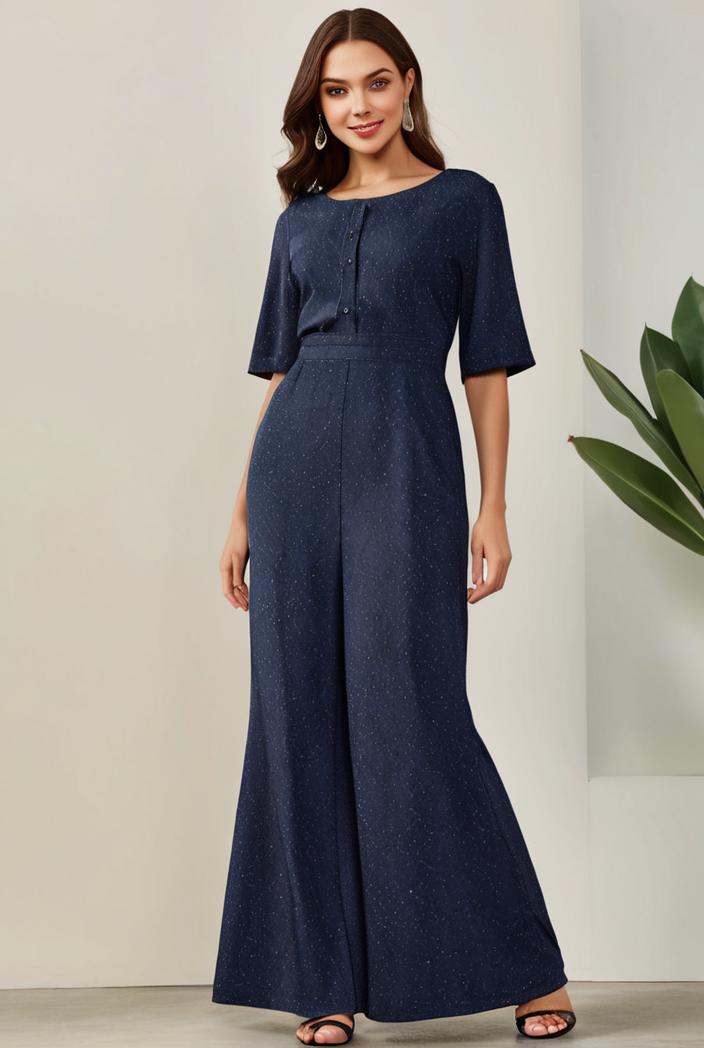 3 4 sleeve bodycon plunging back sequin evening dress 136915