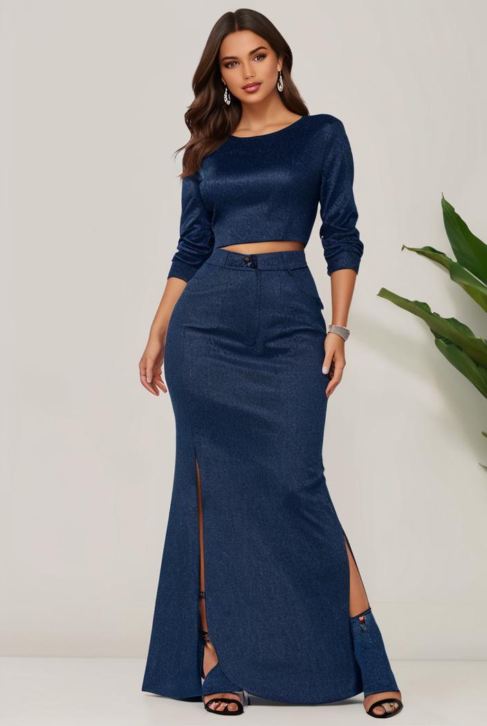 3 4 sleeve bodycon plunging back sequin evening dress 136919