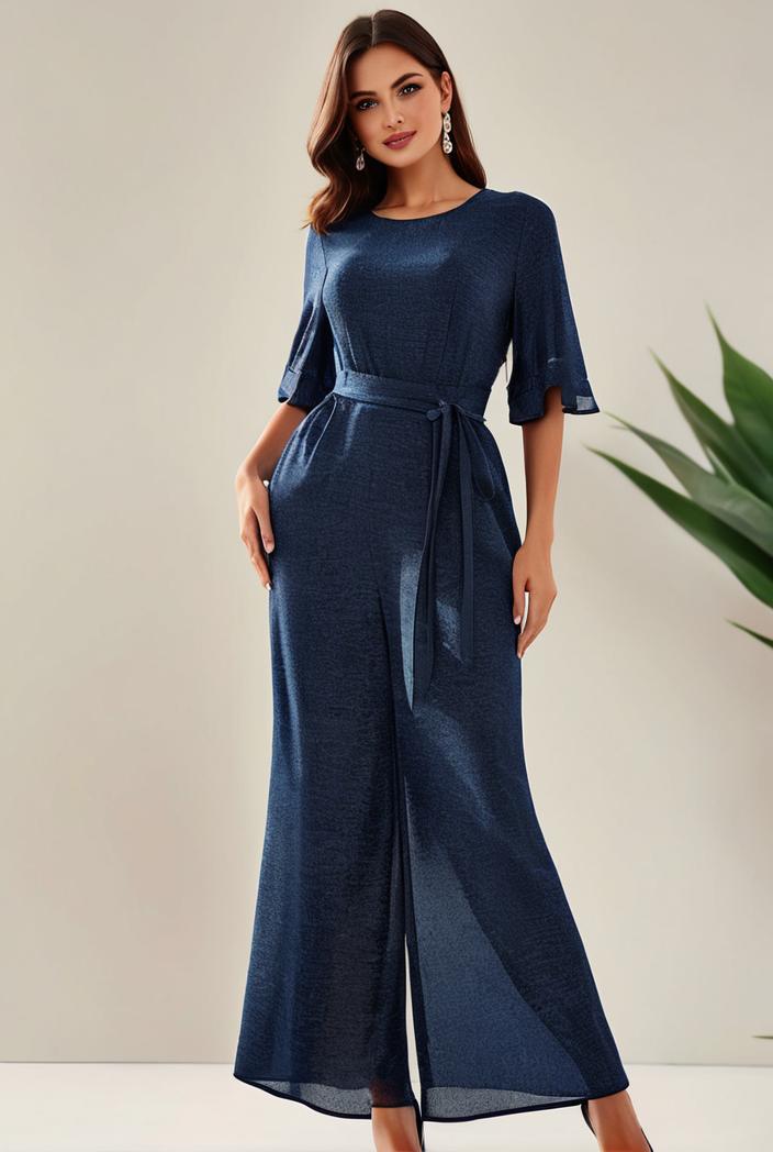 3 4 sleeve bodycon plunging back sequin evening dress 136920