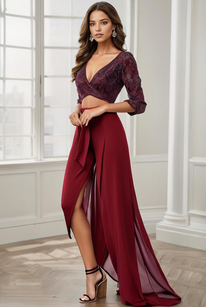 3 4 sleeve sheer sequin stripe high low hem evening dress 131216