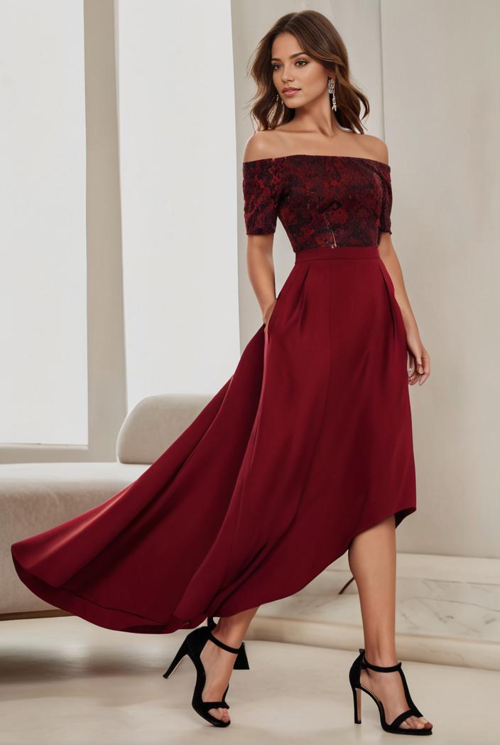 3 4 sleeve sheer sequin stripe high low hem evening dress 131226