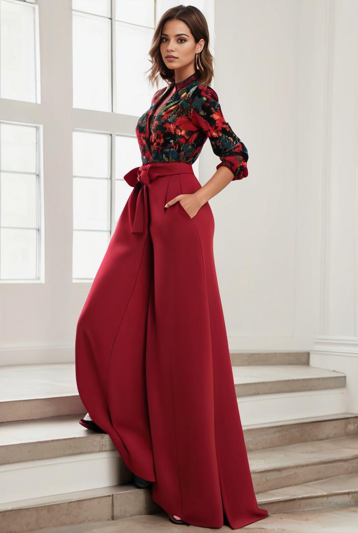3 4 sleeve sheer sequin stripe high low hem evening dress 131237