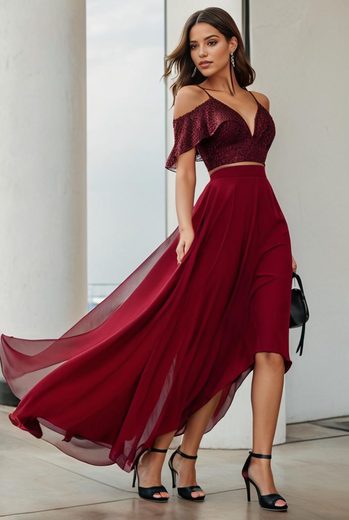 3 4 sleeve sheer sequin stripe high low hem evening dress 125080
