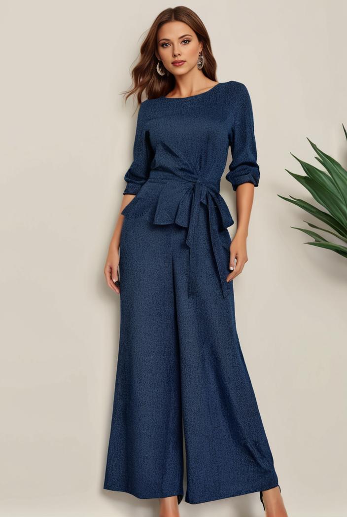 3 4 sleeve bodycon plunging back sequin evening dress 126063