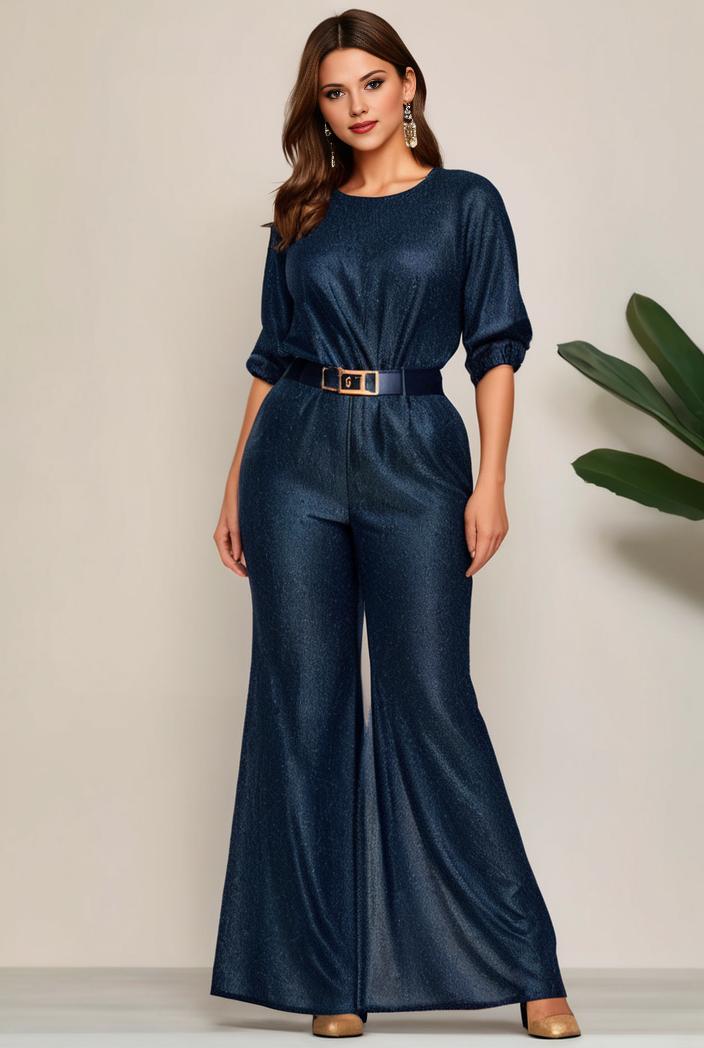 3 4 sleeve bodycon plunging back sequin evening dress 126067