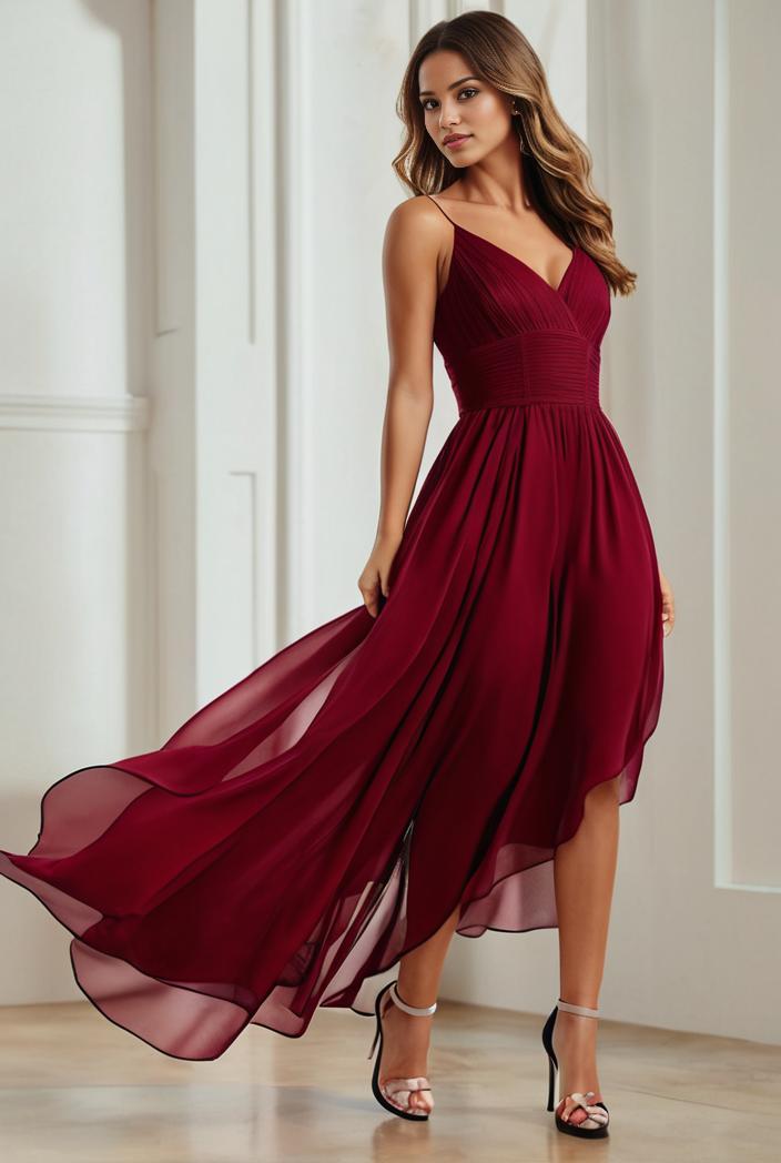 3 4 sleeve sheer sequin stripe high low hem evening dress 121192