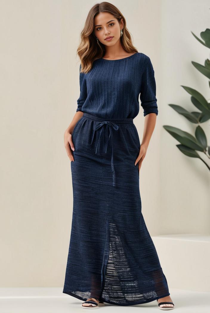 3 4 sleeve bodycon plunging back sequin evening dress 135393