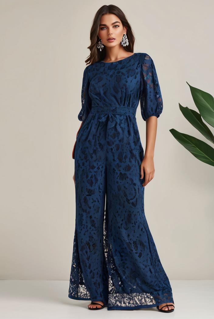 3 4 sleeve bodycon plunging back sequin evening dress 136917