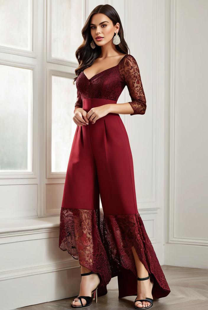 3 4 sleeve sheer sequin stripe high low hem evening dress 130828
