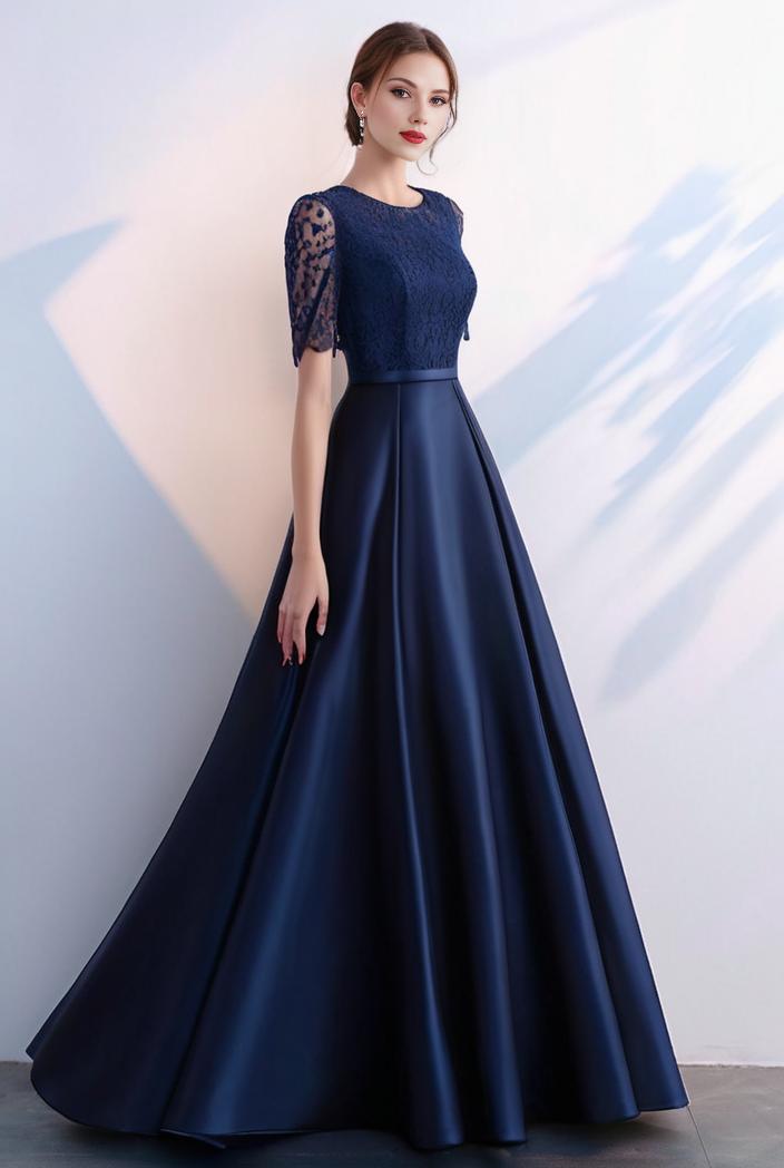 elegant women s sequin color block swing dress with 3 4 length sleeve 137633