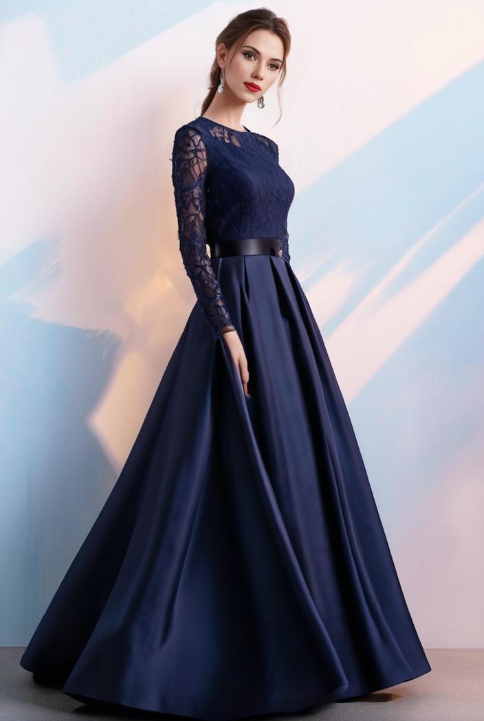 elegant women s sequin color block swing dress with 3 4 length sleeve 137634