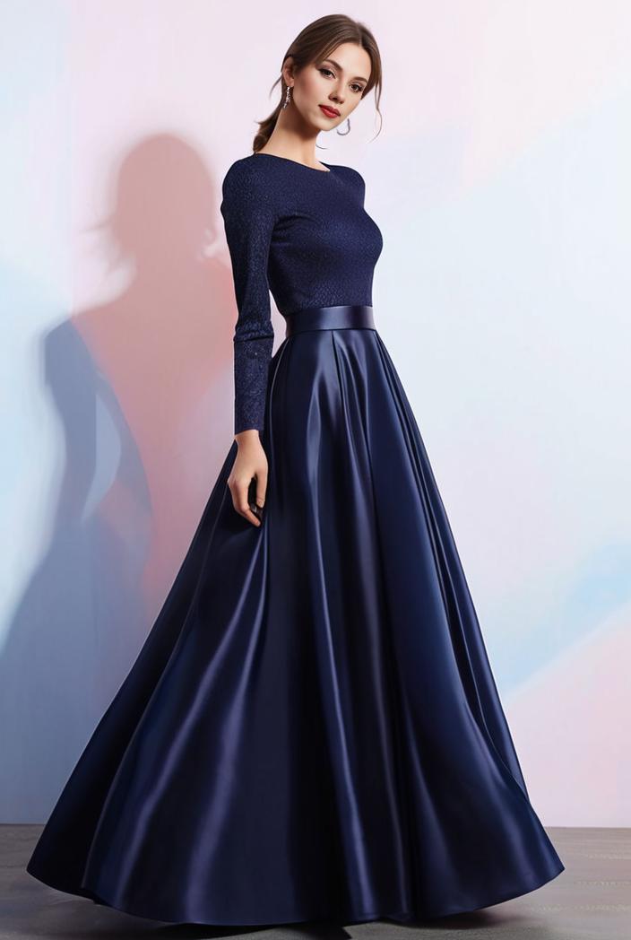 elegant women s sequin color block swing dress with 3 4 length sleeve 137635