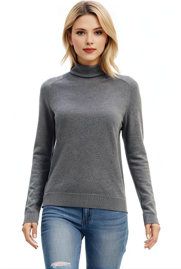 3 sets of turtleneck tees comfy long sleeve shirt perfect for spring autumn women s apparel 149683