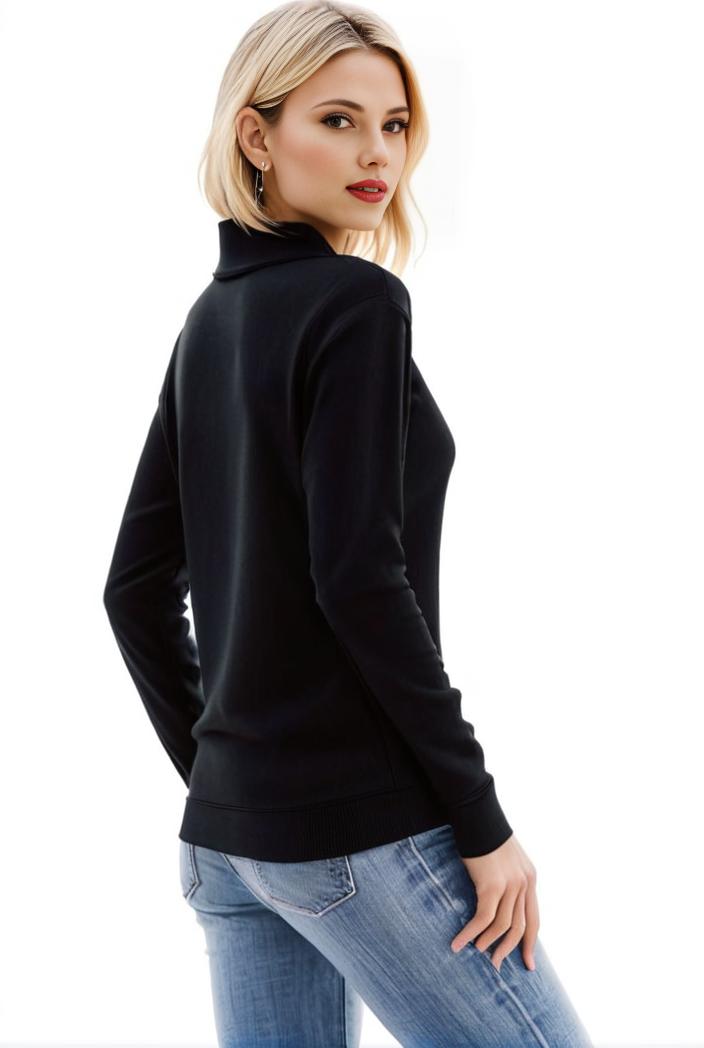 3 sets of turtleneck tees comfy long sleeve shirt perfect for spring autumn women s apparel 149699