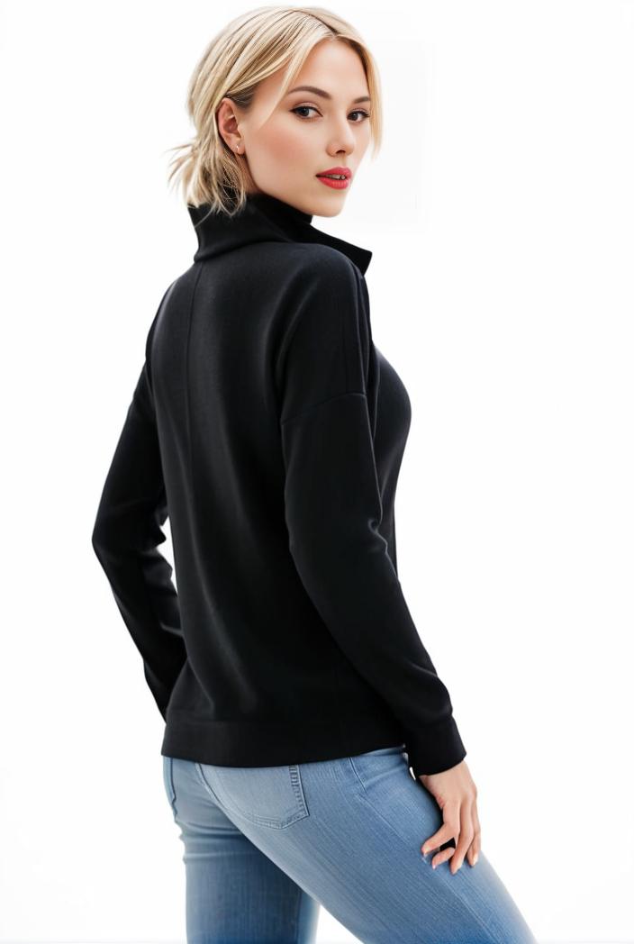 3 sets of turtleneck tees comfy long sleeve shirt perfect for spring autumn women s apparel 149702
